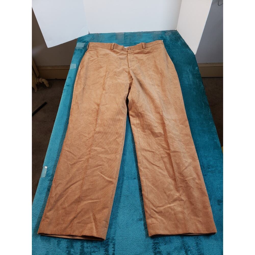 Talbots Pants Size 38x32 Mens Brown Straight Cotton Corduroy Work Career NWT